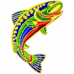 Fishes Embroidery Design 2 Fishes Embroidery Design 2